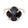 Ring, Onyx, Diamonds, Rose Gold