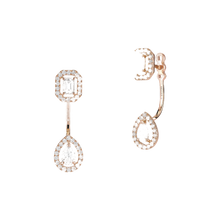  Pink Gold Diamond Earrings My Twin Toi & Moi 0.15ct x2