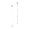 Move Uno Pendant Earrings White Gold Diamond Earrings