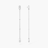 Move Uno Pendant Earrings White Gold Diamond Earrings