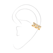  Move Romane Earring clip Yellow Gold Diamond Earrings