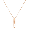 Pink Gold Diamond Necklace My First Diamond LM