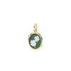 Four-leaf Clover Cameo Charm