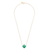 Collier, Agate Verte, Or Jaune