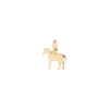 Yellow Gold Horse Charm