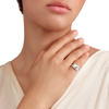 Bague Sceau Argent Et Diamant Blanc