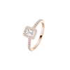 Joy emerald-cut solitaire ring, small model