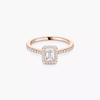 Joy emerald-cut solitaire ring, small model