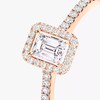 Joy emerald-cut solitaire ring, small model