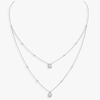 Collier Diamant Or Blanc My Twin 2 Rangs