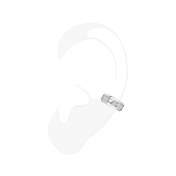 Moderniste middle clip earring White Gold Diamond Earrings