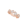 My Twin diamond eternity band Pink gold diamond wedding ring My Twin