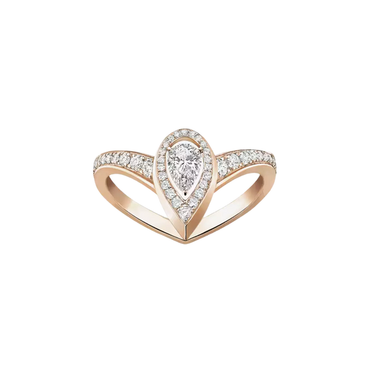 Bague Fiery 0,10ct Bague Diamant Or Rose
