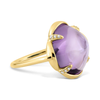 Bague, Améthyste, Diamants, Or Jaune