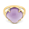 Bague, Améthyste, Diamants, Or Jaune