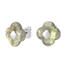 Studs, Labradorite, White Gold