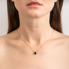 Necklace, Mini Onyx, Diamonds, Rose Gold