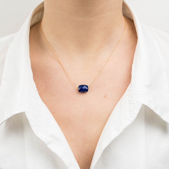 Necklace, Lapis Lazuli, Yellow Gold