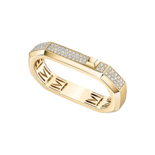  Moderniste pavé two-finger ring Yellow Gold Diamond Ring