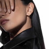 Move Uno mini hoop earrings Yellow gold diamond mini hoop earrings Move Classique