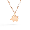 Rose Gold Piglet Charm