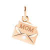 Rose Gold Letter Charm & Diamond