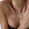 Necklace, Smoky Quartz Large Motif, Diamonds, Rose Gold