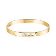  Move Noa Bangle Large Size Yellow Gold Diamond Bracelet