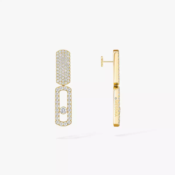 Imperial Move LM Yellow Gold Diamond Earrings