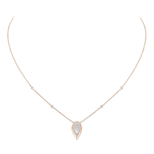  Collier Fiery 0,40ct Collier Diamant Or Rose