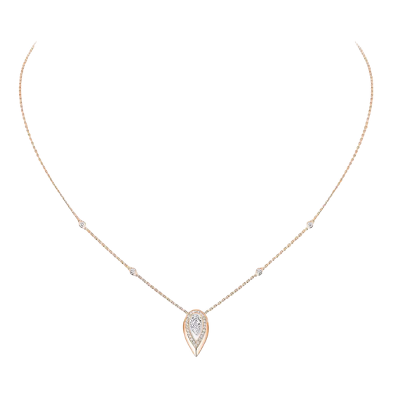 Collier Fiery 0,40ct Collier Diamant Or Rose