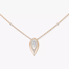 Collier Fiery 0,40ct Collier Diamant Or Rose