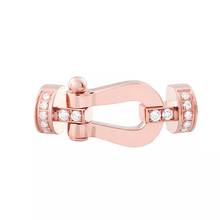  OR ROSE FORCE 10 SEMI-PAVÉ, BOUCLE MOYENNE