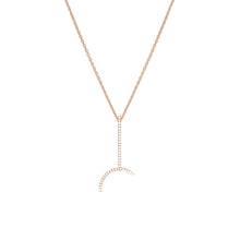  Pink Gold Diamond Necklace Lucky Move Arrow