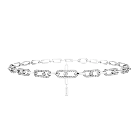 Collier choker Move Link Collier Diamant Or Blanc
