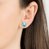 Studs, Turquoise, Yellow Gold