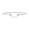 Skinny diamond tennis bracelet, medium model White gold diamond bracelet Skinny
