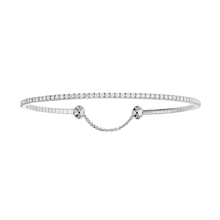  Skinny 1.6ct White Gold Diamond Bracelet