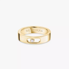 Move Joaillerie wedding band, small model Move Joaillerie diamond wedding ring in yellow gold