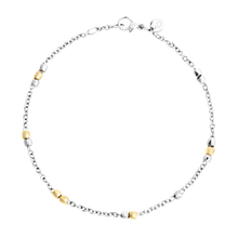  Silver & Yellow Gold Mini Granelli Bracelet