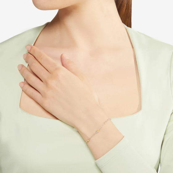 Bracelet Mini Granelli Argent & Or Jaune