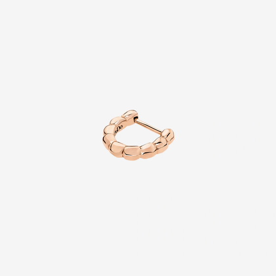 Rose Gold Granelli Hoop Earring