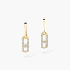 Move Link convertible earrings Yellow Gold Diamond Earrings