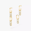 Move Link transformable earrings Yellow Gold Diamond Earrings