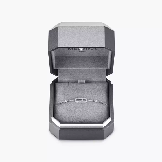 Move Uno Pavé White Gold Diamond Bracelet