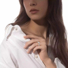 Move Link solitaire ring, small model