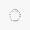 Move Link solitaire ring, small model