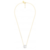 Mother Of Pearl And Diamonds Yellow Gold Victoria Lys Necklace