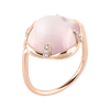 Ring, Pink Quartz, Diamonds, Rose Gold