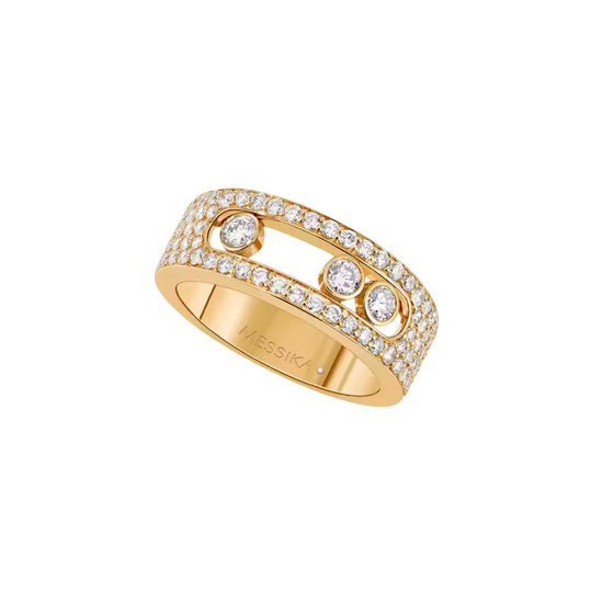 Bague pavée Move Joaillerie PM Bague Diamant Or Jaune